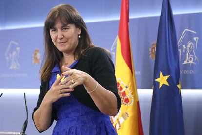 La diputada Laura Borràs, el miércoles, en el Congreso.