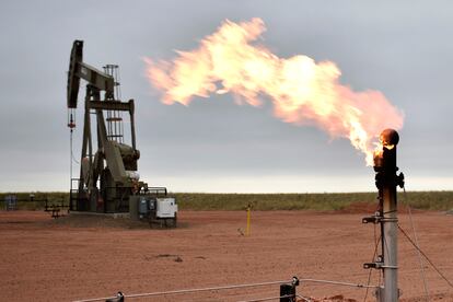 Un pozo petrolero, en agosto pasado, en Watford City (Dakota del Norte).