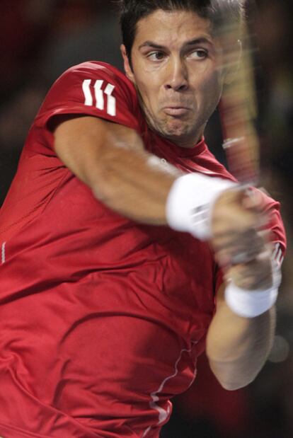 Fernando Verdasco, durante su duelo con Xavier Malisse.