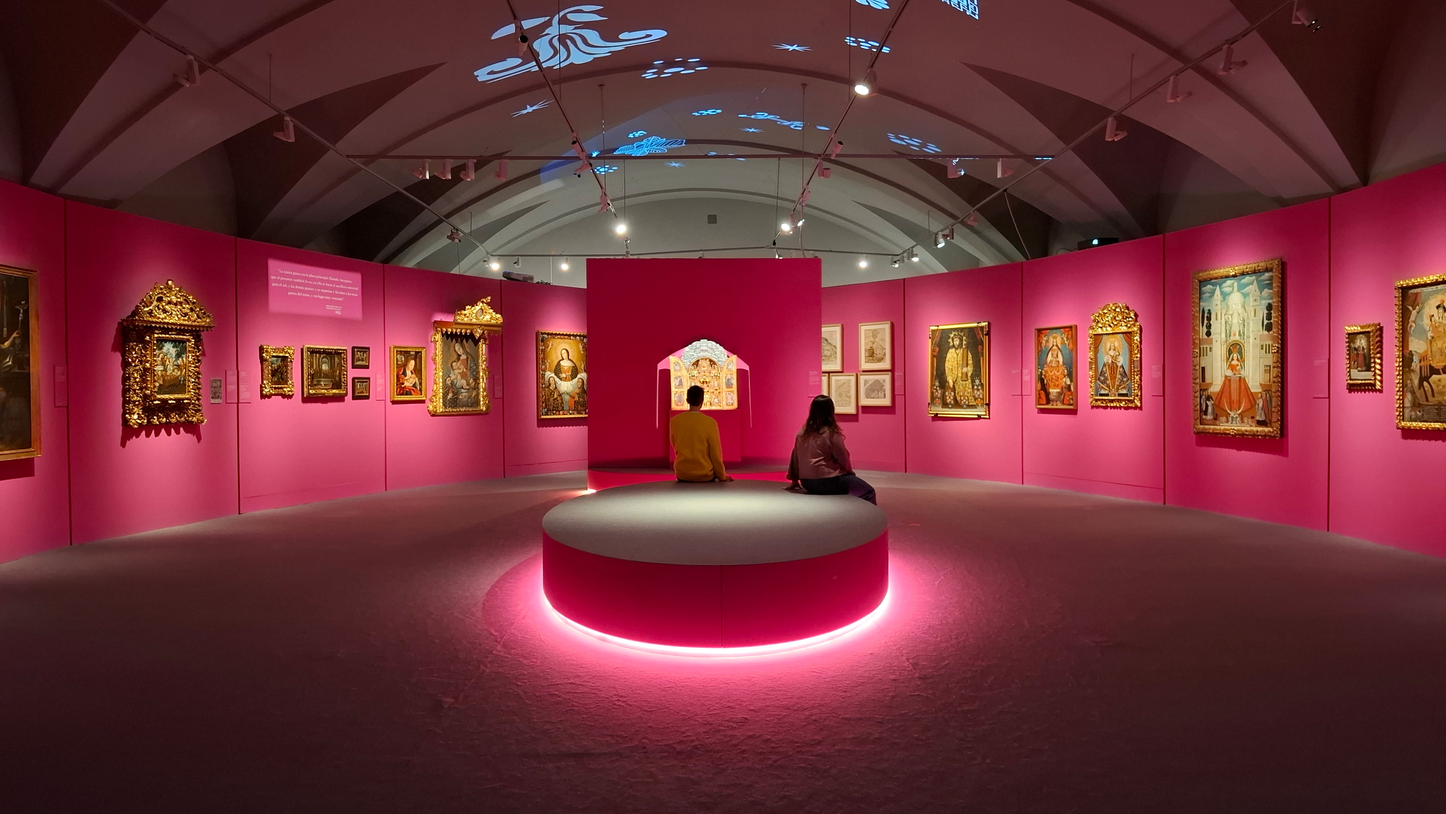 Una de las salas de la exposición, en el Museo de América.