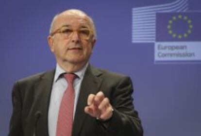 El comisario europeo de Competencia, Joaquín Almunia.