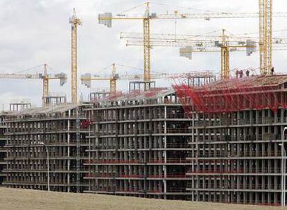 Un bloque de viviendas en construcción en Seseña (Toledo), correspondientes a una promoción de Francisco Hernando, <i>El Pocero</i>.