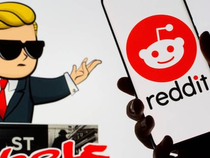 Logotipo de Reddit y del foro Wall StreetBets.