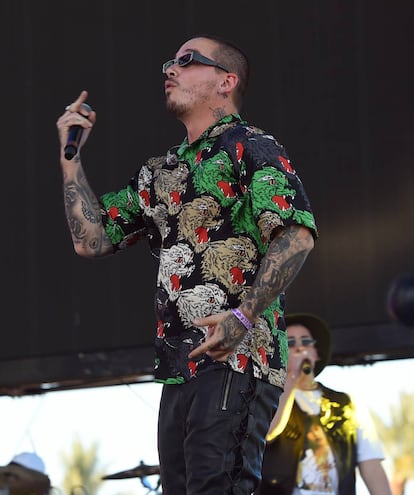 J Balvin, en 2018 en el festival Coachella, California