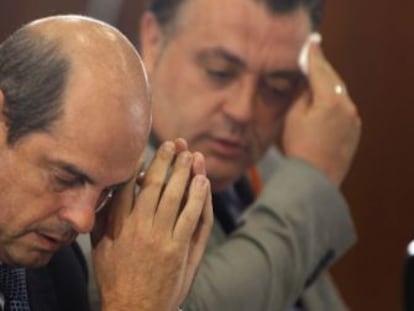 El ex director comercial de Vitalia, Antonio Albarracín, durante su comparecencia en la comisión parlamentaria de los ERE. 