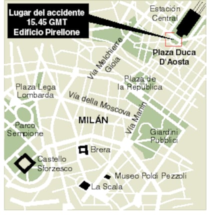 Localización del lugar del accidente.