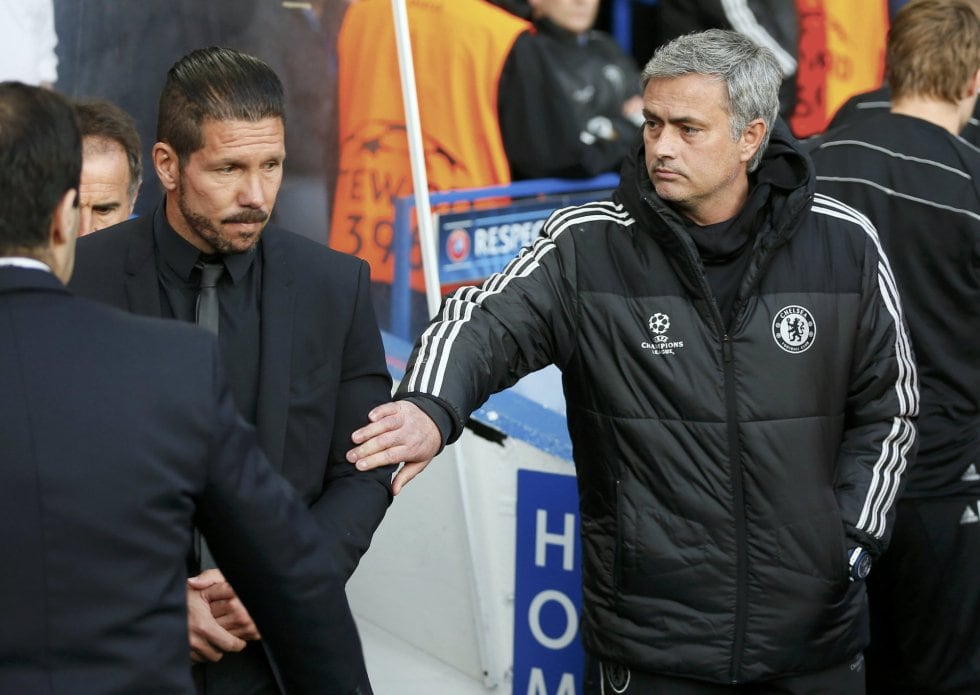 Diego Simeone y José Mourinho, del balón largo al portero-jugador