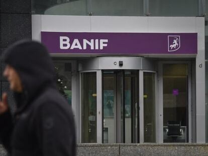 Una sucursal del banco portugués Banif en Lisboa.