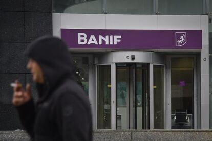 Una sucursal del banco portugués Banif en Lisboa.