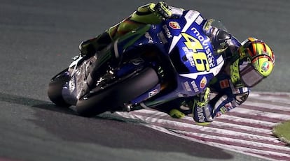 Valentino Rossi, en el gran premio de Qatar.