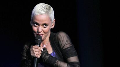 La cantante portuguesa Mariza, en un concierto en Madrid, en 2010.