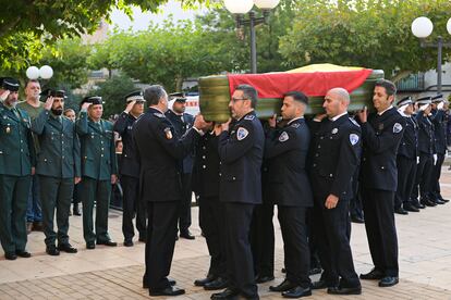 Funeral en Argamasilla por el policía local Alejandro Congosto.