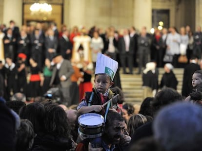 Retreta en honor de San Prudencio, en la Diputación de Álava, en Vitoria, en una imagen de archivo.