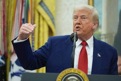 Donald Trump, this Wednesday at the White House.