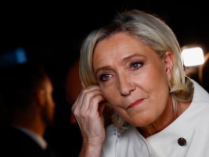 Marine Le Pen, el pasado domingo en París.
