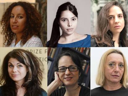 Desde la izquierda, arriba, Leticia Dolera, Najat el Hachmi, Margarita García Robayo, Cristina Morales y, abajo, Paula Bonet, Caitlin Moran, Marta Sanz y Virginie Despentes. 