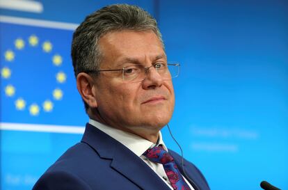 El vicepresidente de la Comisión Europea y responsable de las negociaciones sobre el Brexit, Maros Sefcovic