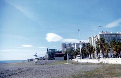 "Aquí hice una foto a la playa de Huelin. Yo vivo lejos, pero tengo varios amigos que viven por ahí y cuando voy a verlos siempre solemos ir a la playa, sobre todo si hace buen tiempo. ¡Nos gusta mucho!"