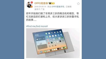 Teléfono tri-plegable de OPPO