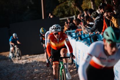 Benjamn Noval, durante el ciclocross de Benidorm.