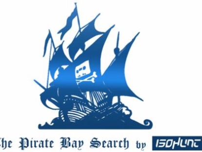 El logotipo de la resucitada PirateBay, obra de la web Isohunt. 