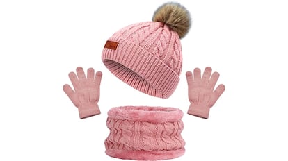Set de gorro, guantes y bufanda de inverno para bebé de Beifon, varios colores