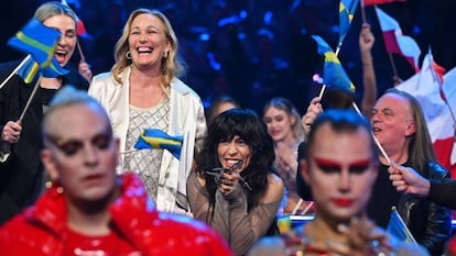 Loreen celebra su victoria para Suecia en el festival.