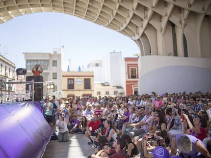 Mitin de Podemos en Sevilla