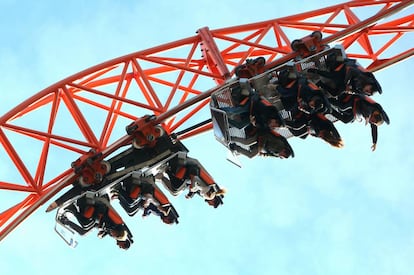 Un viaje en el 'Abismo' del Parque de Atracciones de Madrid.