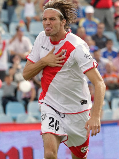 Michu celebra su gol