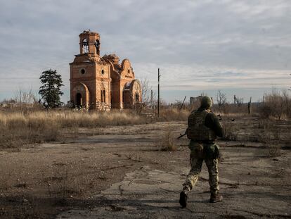 02/12/21 Reportaje sobre el conflicto del Donbas, en UCrania. Zona de frente próxima a la ciudad de Pisky.  CARLOS ROSILLO