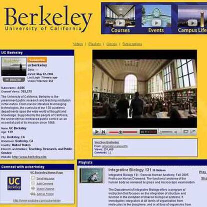 Página de Berkeley en Youtube.