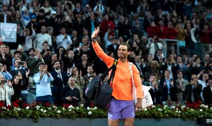 Rafa Nadal se despide de la afición del Mutua Madrid Open