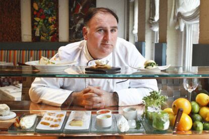 José Andrés, ambassador for Spanish cuisine in the United States, in his restaurant Minibar.