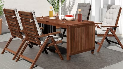 muebles de jardin, conjunto jardín, mesa jardin, ikea jardinería, sillas jardín, conjunto mesa y sillas jardin, muebles de exterior, mobiliario jardin, muebles de jardin baratos, Muebles terraza IKEA