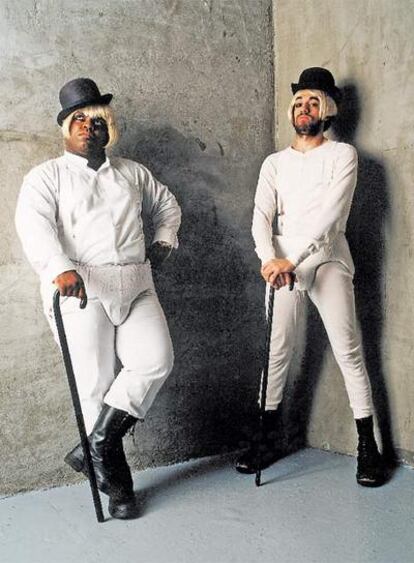 Los integrantes de Gnarls Barkley. De izquierda a derecha, Cee-Lo y Danger Mouse.