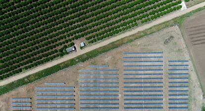 Planta fotovoltaica de Peñaflor, en la provincia de Sevilla, construida por GRS, constructora centrada en proyectos de energía renovable.