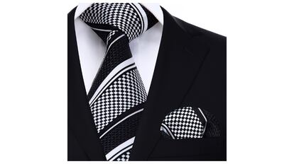 Conjunto de corbata y pañuelo, diferentes colores