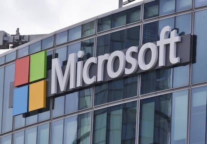 El logo de Microsoft.