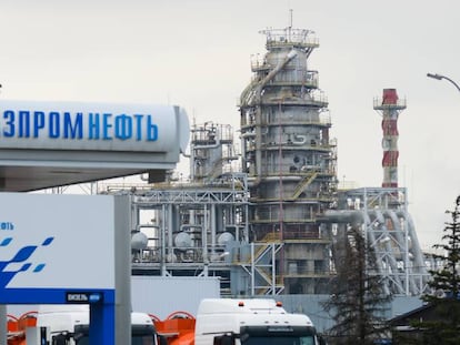 Una refinería de Gazprom, en una imagen de archivo.