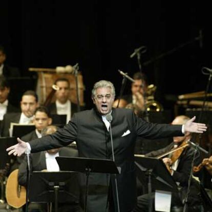 Plácido Domingo, en una actuación en 2004.