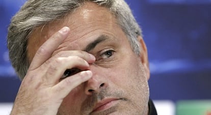 José Mourinho, durante la rueda de prensa.