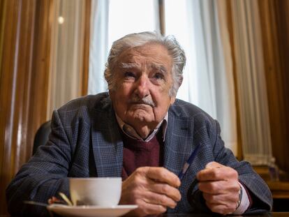 El expresidente de Uruguay, José Mujica, en su oficina en Montevideo, en de octubre de 2020.
