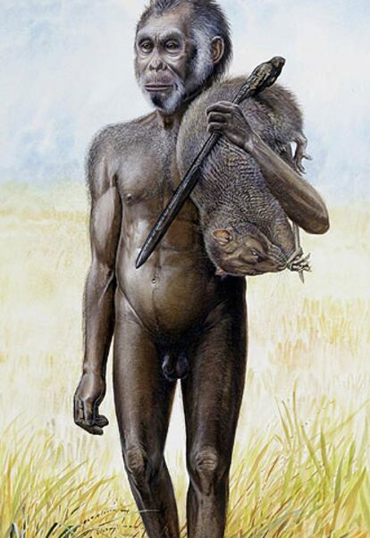 Representación del <i>Homo floresiensis</i>