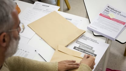 Examen de las competencias básicas de los alumnos de 4º de ESO, en una imagen de archivo.