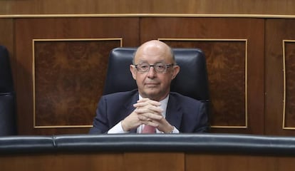 El ministro de Hacienda, Crtistóbal Montoro, la semana pasada