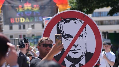 La marcha del Orgullo LGTBIQ+ celebrada en Budapest (Hungría), a pesar de haber sido prohibida por Gobierno de Viktor Orbán.