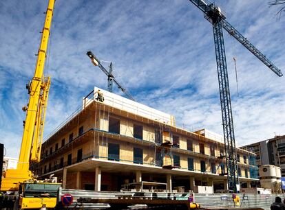 Construcción de viviendas de protección oficial, en Cornellà de Llobregat.