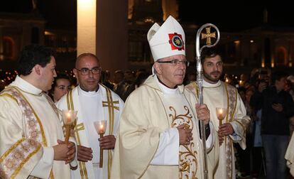 El cardenal Manuel Clemente, en Fátima.