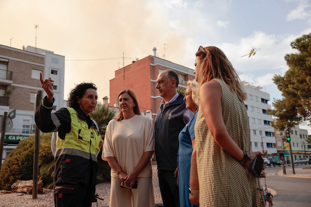 María José Catalá, alcaldesa de Valencia, responde a las críticas por la gestión del incendio del Saler que la culpa es de quien lo provocó